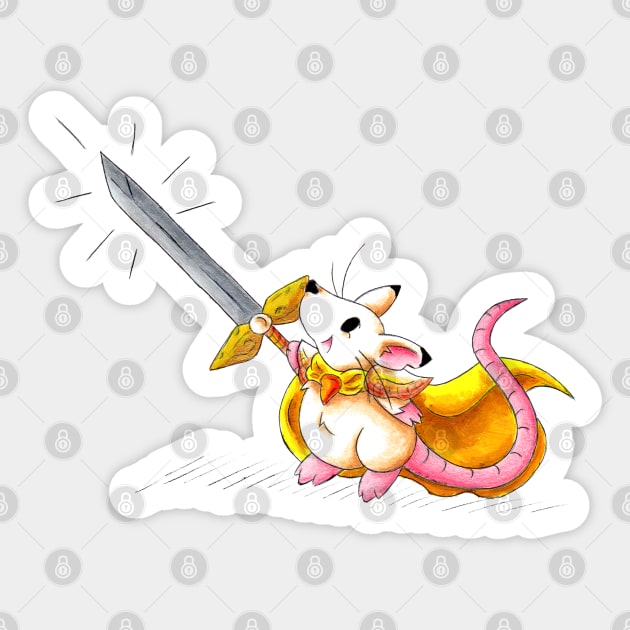 Protector of Cheese Sticker by KristenOKeefeArt